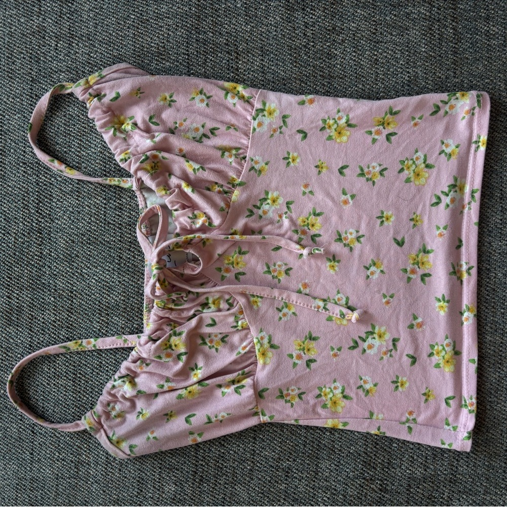 Floral Pink CropTop